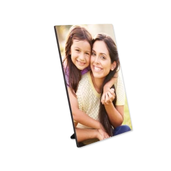 Chromaluxe Hardboard Flat Top Sublimation Photo Wall Panels With Black Edge, Kickstand, And Keyhole - 5" X 7" (20/case)