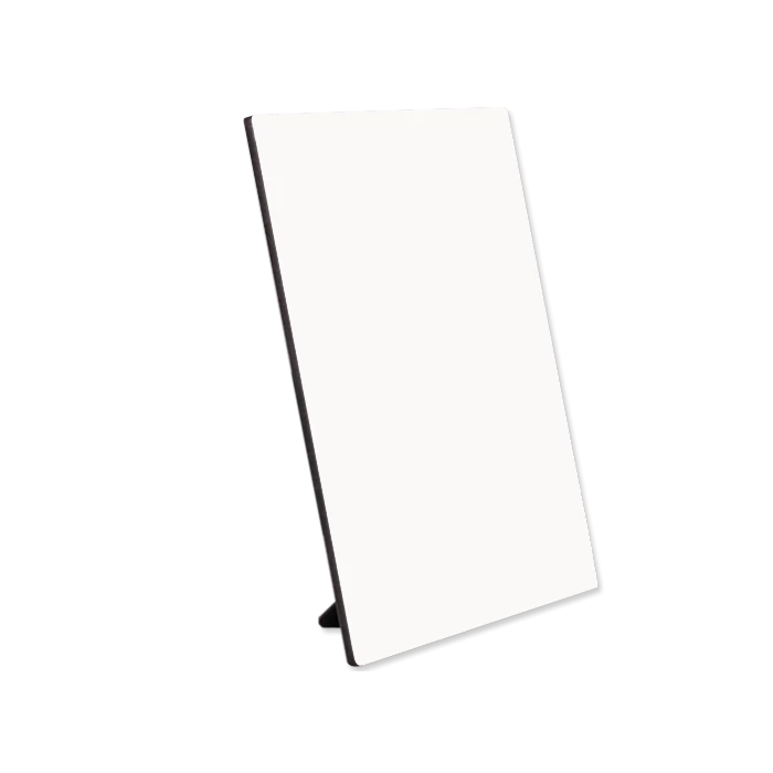 Chromaluxe Hardboard Flat Top Sublimation Photo Wall Panels With Black Edge, Kickstand, And Keyhole - 5" X 7" (20/case) 4 Chromaluxe Hardboard Flat Top Sublimation Photo Wall Panels With Black Edge, Kickstand, And Keyhole - 5" X 7" (20/case) - Image 2