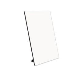 Chromaluxe Hardboard Flat Top Sublimation Photo Wall Panels With Black Edge, Kickstand, And Keyhole - 8" X 10" (15/case) -Home Sales Store flattopkickbare 1