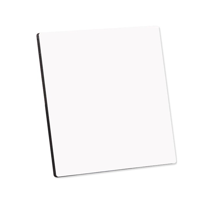 Chromaluxe Hardboard Flat Top Sublimation Photo Wall Panels With Black Edge, Kickstand, And Keyhole - 5"x5" (20/case) 4 Chromaluxe Hardboard Flat Top Sublimation Photo Wall Panels With Black Edge, Kickstand, And Keyhole - 5"x5" (20/case) - Image 2