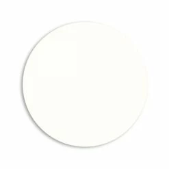 Dynasub Gloss White Aluminum Insert - Round - 1.97" - 50/case
