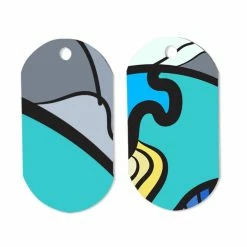 Unisub Two-Sided White Aluminum Sublimation Dog Tag