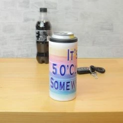 White Stainless Steel Sublimation Skinny Can Cooler - 12oz. -Home Sales Store img 3818 web