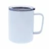 White Stainless Steel Sublimation Coffee Mug With Lid - 10oz. -Home Sales Store metalmug02 webready 1
