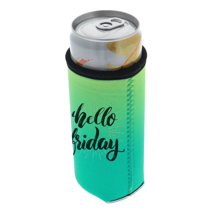 Skinny Beverage Insulator- Green Gradient 4 Skinny Beverage Insulator- Green Gradient - Image 2