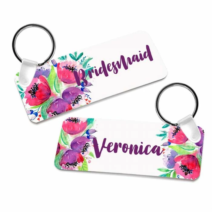 Aluminum Rectangle Sublimation Keychain - 1.25" X 3" (50/case) 3 Aluminum Rectangle Sublimation Keychain - 1.25" X 3" (50/case)