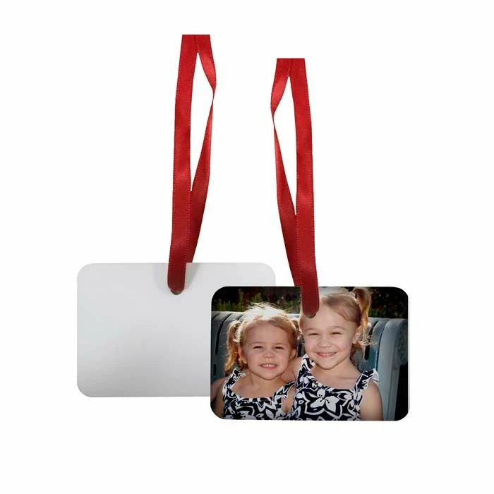 Landscape Borderless Aluminum Sublimation Holiday Ornament - 2" X 3" 3 Landscape Borderless Aluminum Sublimation Holiday Ornament - 2" X 3"