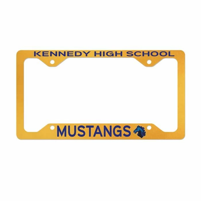 Aluminum Sublimation License Plate Frame - White 3 Aluminum Sublimation License Plate Frame - White