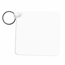 One Sided Square Aluminum Sublimation Keychain (50/case) -Home Sales Store sb4600cs square one sided keychain 1