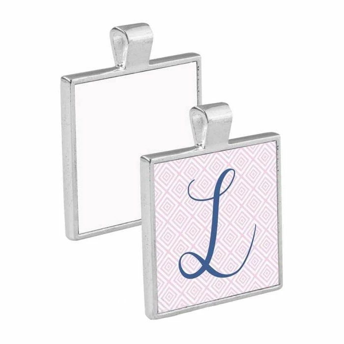 Small Square Bezel Pendant With Insert - 0.75" X 0.75" (25/case) 3 Small Square Bezel Pendant With Insert - 0.75" X 0.75" (25/case)