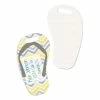 Flip-Flop Two-Sided Aluminum Sublimation Luggage Tags - 2.75" X 4" 2 Flip-Flop Two-Sided Aluminum Sublimation Luggage Tags - 2.75" X 4" -Home Sales Store sb4729 g flip flop two sided aluminum luggage tags