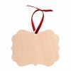 Creative Border One-Sided Natural Wood Sublimation Ornament - Benelux Design- 3.95" X 2.76" -Home Sales Store sb4734 benelux wood ornament 2 3