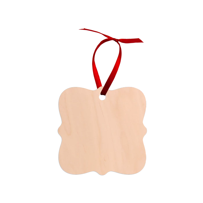 Creative Border One-Sided Natural Wood Sublimation Ornament - Prague Design - 2.95" X 2.95" 4 Creative Border One-Sided Natural Wood Sublimation Ornament - Prague Design - 2.95" X 2.95" - Image 2