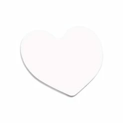 Heart FRP Plastic Sublimation Magnet - 2.5"