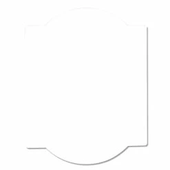 MDF Wooden Sign Board - Traditional Shape - 11.5" X 15.4"