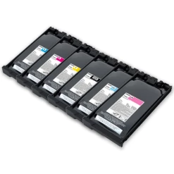 Epson F6470H Smooth Ink Packs - C, M, Y, K, LC, LM (2x1600mL)