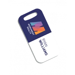 Two Sided Aluminum Briefcase Sublimation Luggage Tags (50/case)