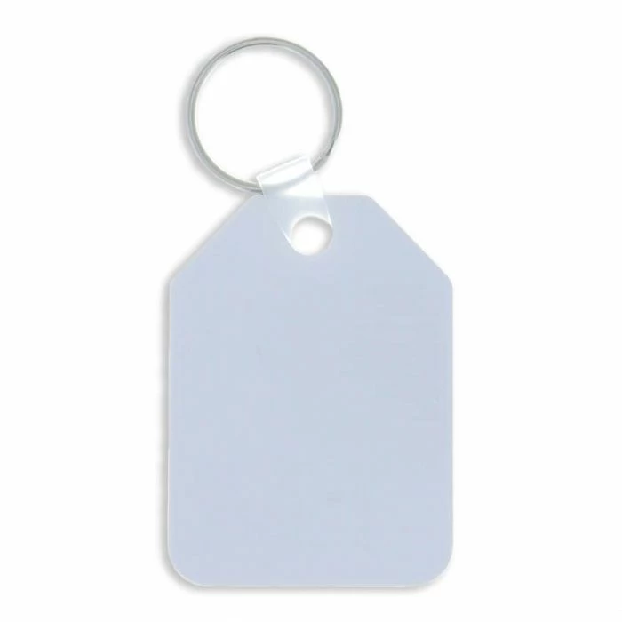 Double-Sided Tag-Shaped Aluminum Sublimation Keychain - 1.75” X 2.4” 4 Double-Sided Tag-Shaped Aluminum Sublimation Keychain - 1.75” X 2.4” - Image 2
