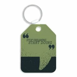 Double-Sided Tag-Shaped Aluminum Sublimation Keychain - 1.75” X 2.4”