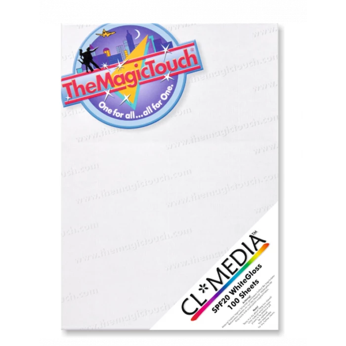 TheMagicTouch CL Media Sticker Paper For Laser Printers - White Gloss (8.3 X 11.7 In) 3 TheMagicTouch CL Media Sticker Paper For Laser Printers - White Gloss (8.3 X 11.7 In)