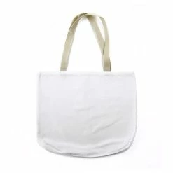 White Polyester Sublimation Canvas Tote Bag