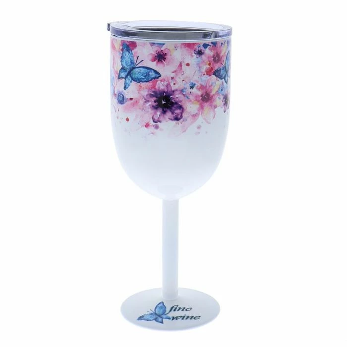 Stemmed Sublimation Wine Tumblers 3 Stemmed Sublimation Wine Tumblers